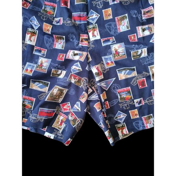 Line-up For Sport Vintage 90s Graphic Golf Shorts Sz L High Rise Elastic Waist - Picture 4 of 8